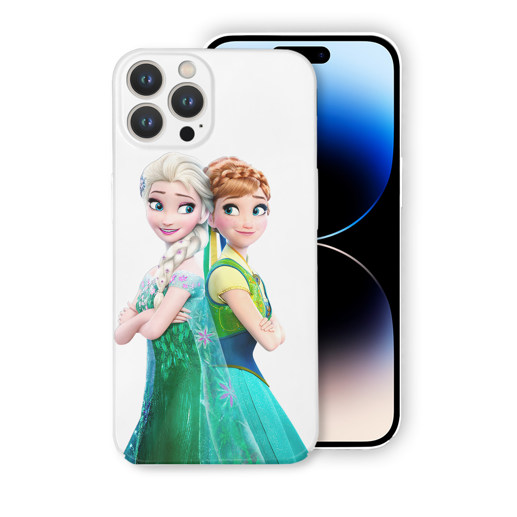 （画像用） アナと雪の女王 アンナ エルサ Frozen Anna Elsa 【iPhone 14シリーズ対応】ハードケース